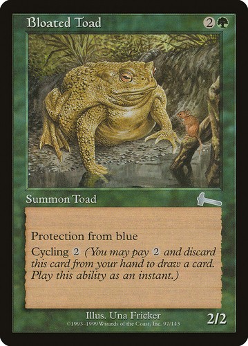 Bloated toad urza - bloated, urza's