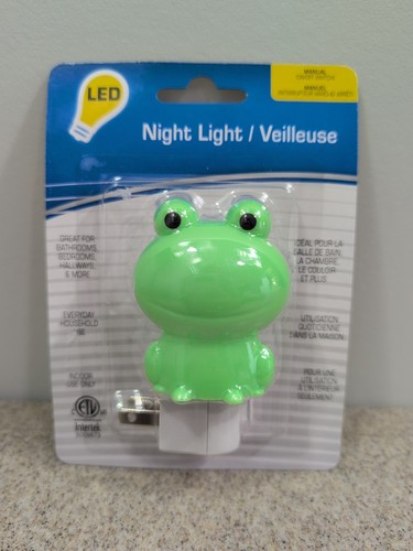 Night light green frog - green, toad