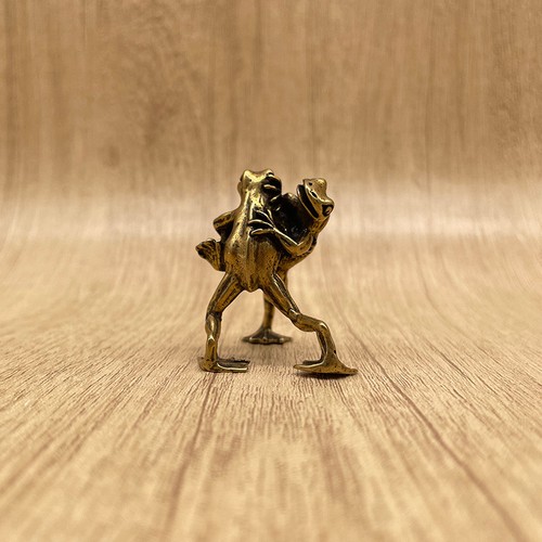 Vintage funny brass - funny, frog