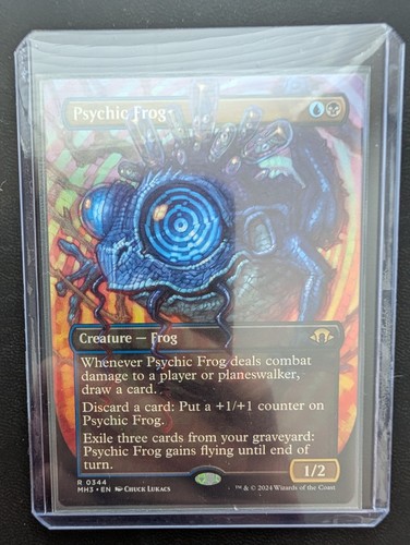 Psychic frog - psychic, (borderless)