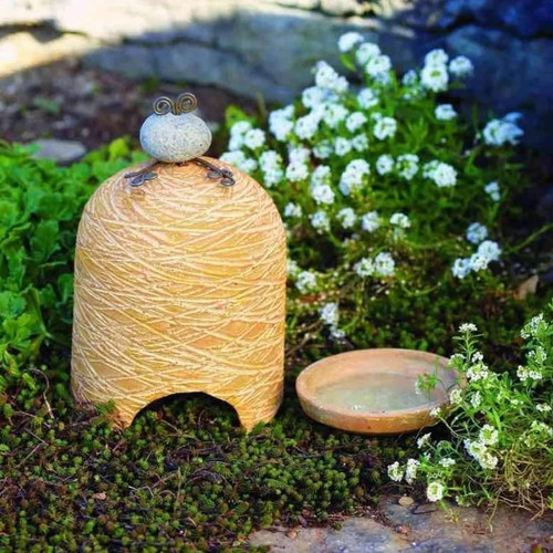 Terra cotta toad house - toad,