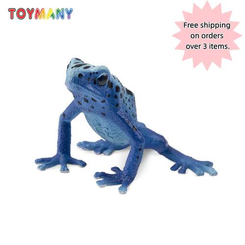Frog toymany blue - blue, poison-dart