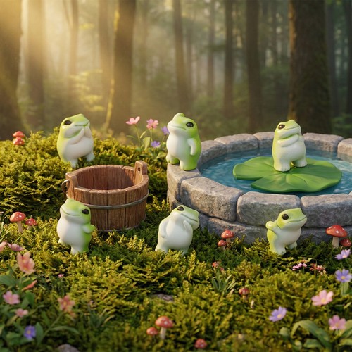 Pcs mini resin frog - mini,