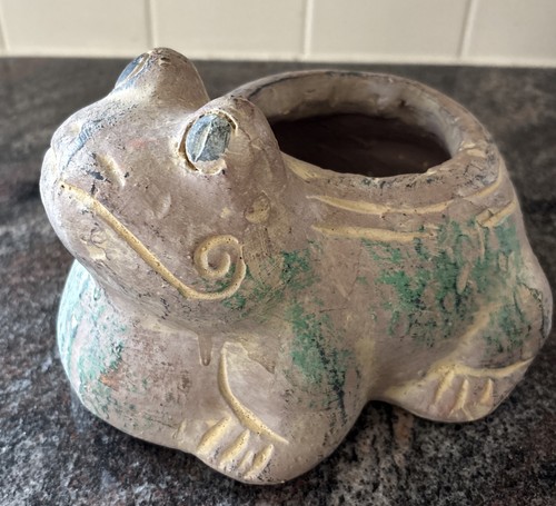 Frog toad planter - frog, ceramic