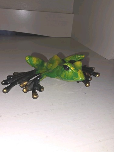 Green yellow black gold - yellow, frog